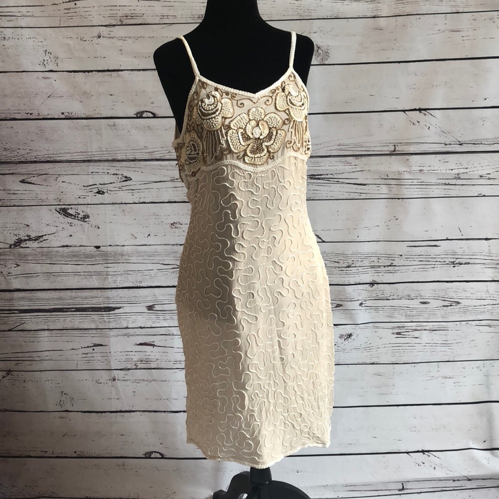 Beaded Drama Special Occasion sequin party dress M